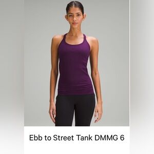 Lululemon Ebb to Street Tank - Dramatic Magenta